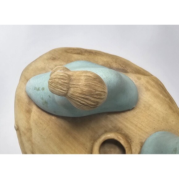 Vtg Jack Black Navajo Pottery Couple Praying On Mesa Ceramic Sculpture Signed - Picture 9 of 14